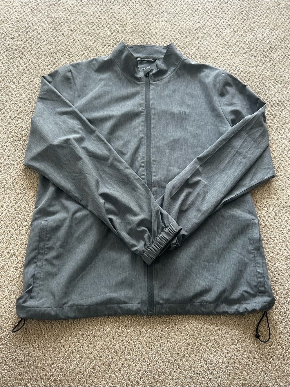 Travis Mathew Men's Heather Gray Full-Zip Windbreaker